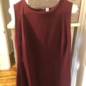 Sleeveless shift dress sz L